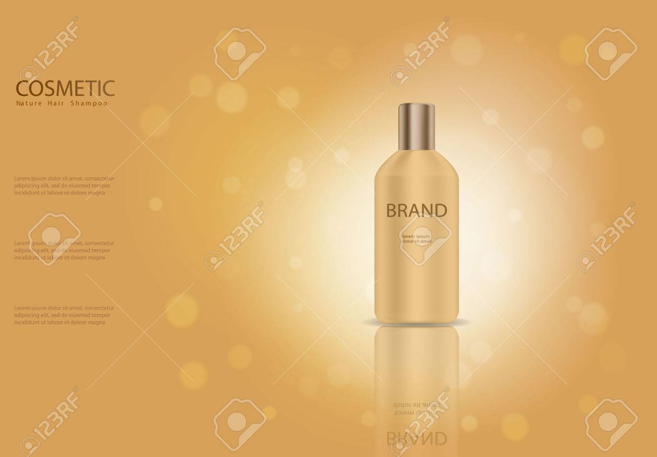 szampon w złotej butelce