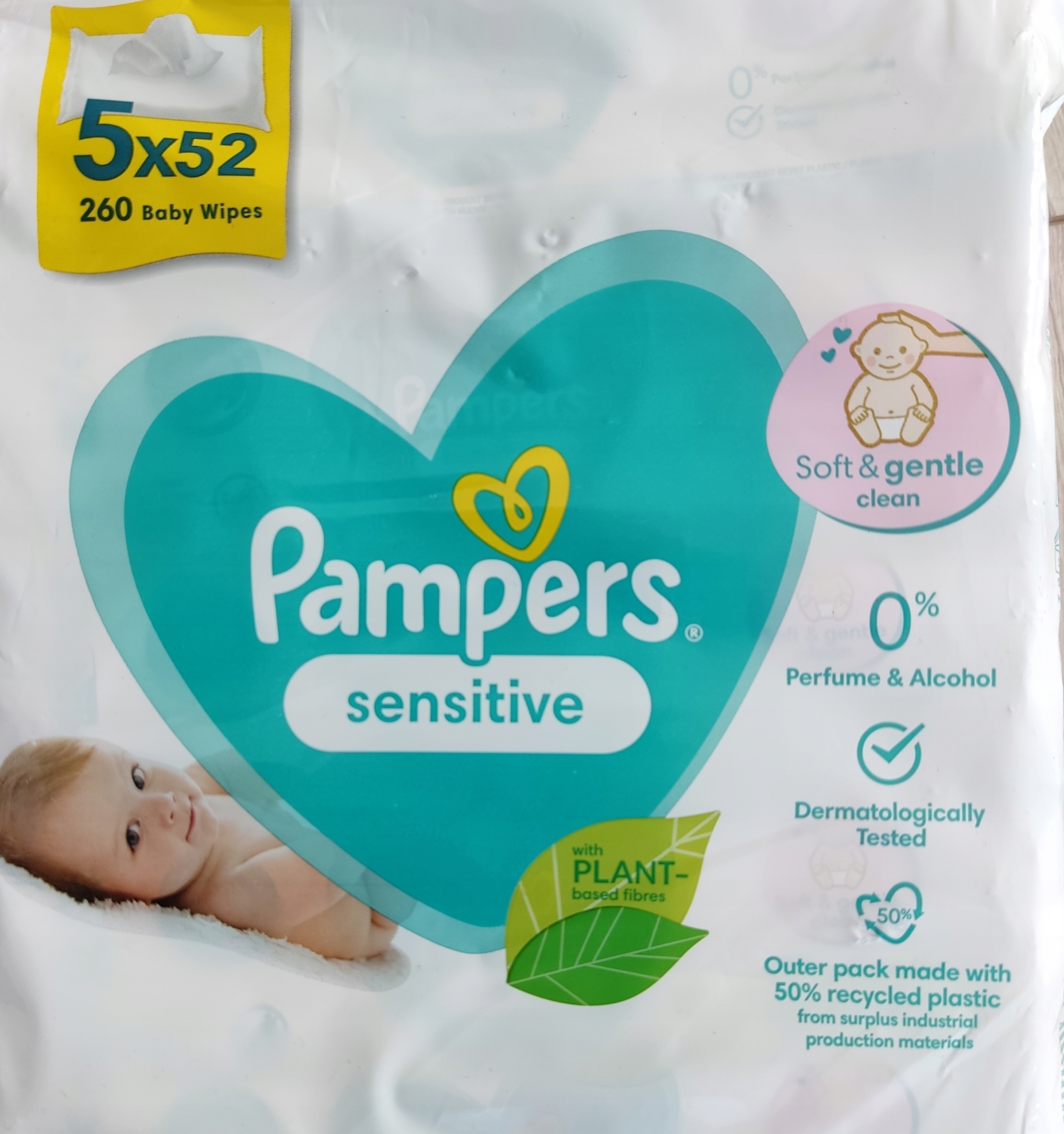 chusteczki pampers sensitiv dla noworodków 56 szt